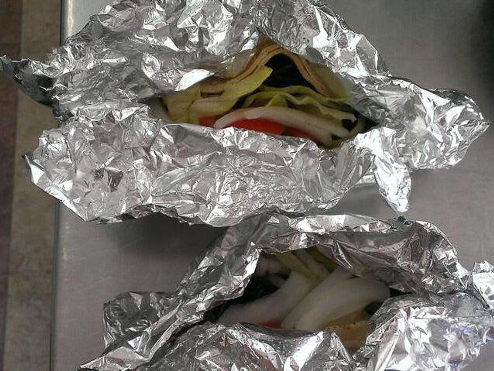 Taco Nuts tacos in foil