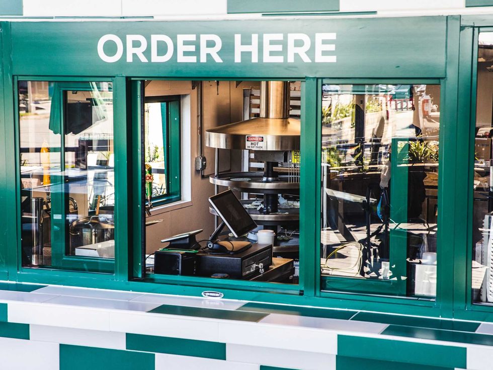 Taco Stand Montrose drive through window