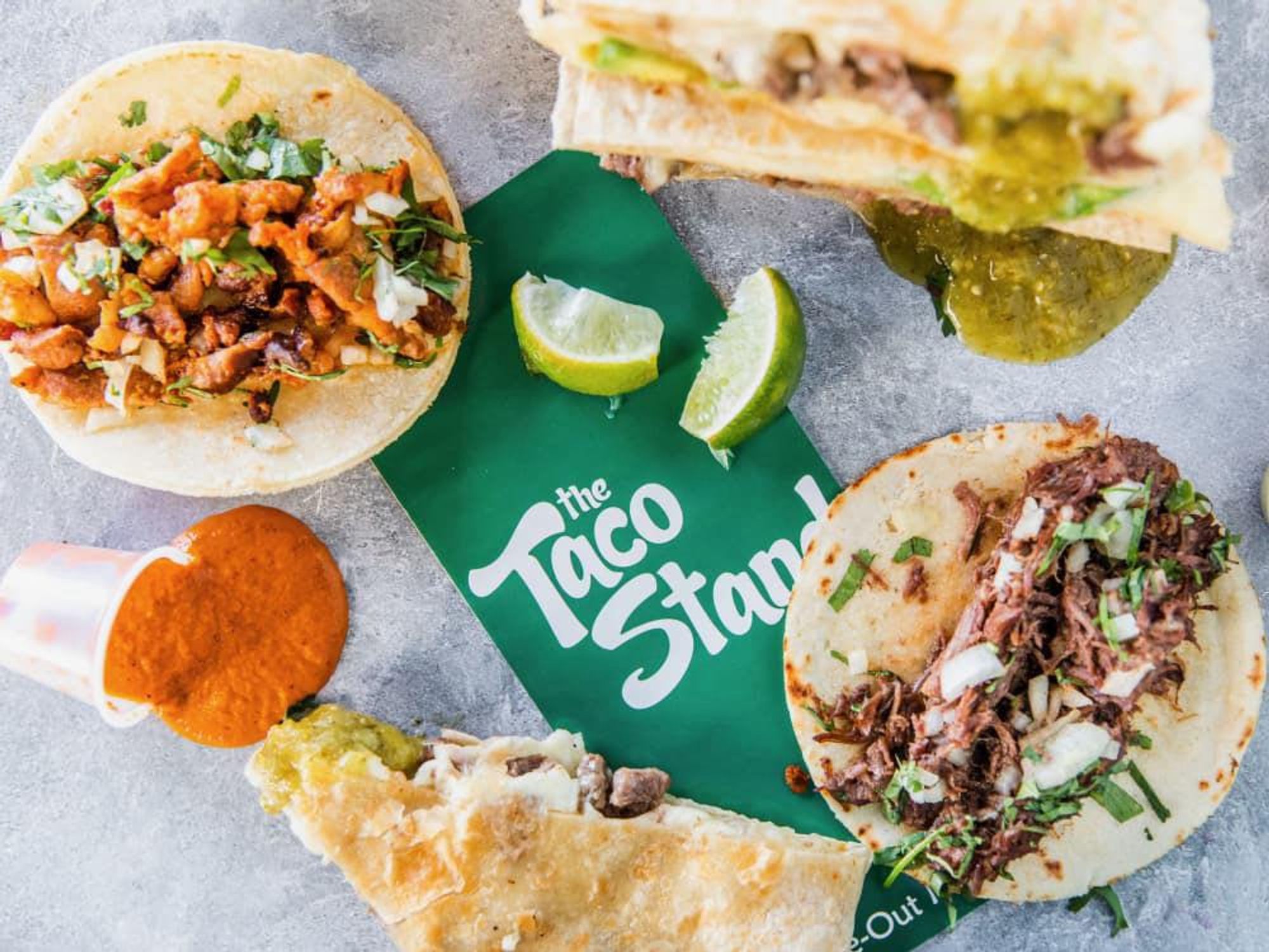 Taco Stand two tacos