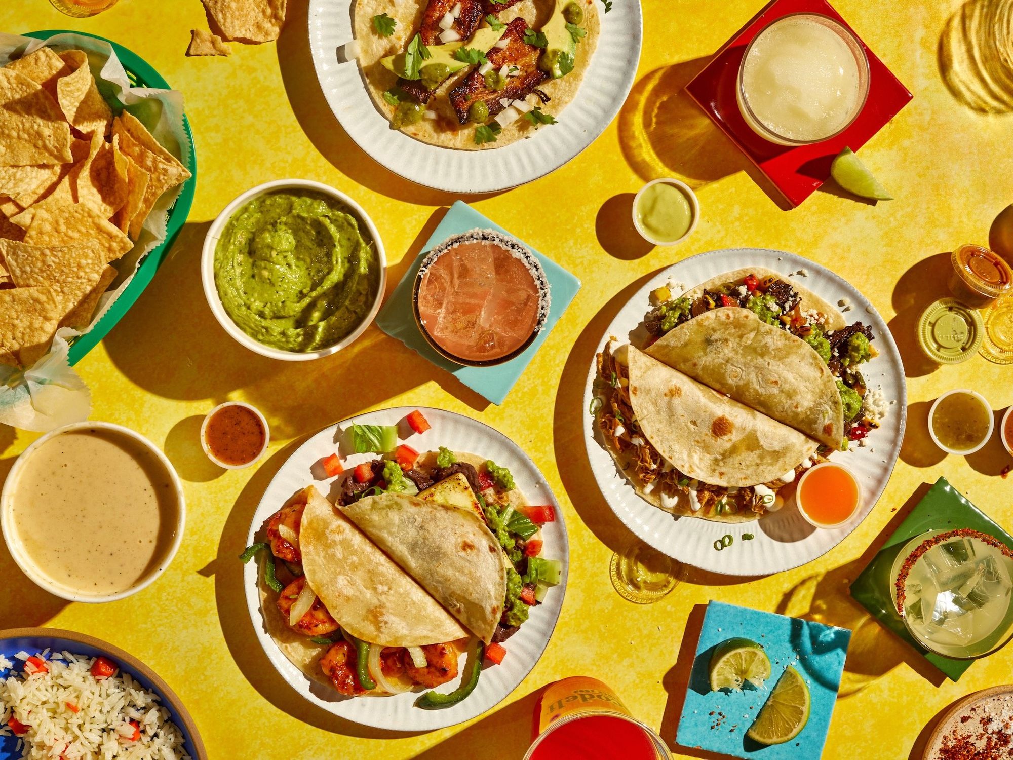 Tacodeli food spread