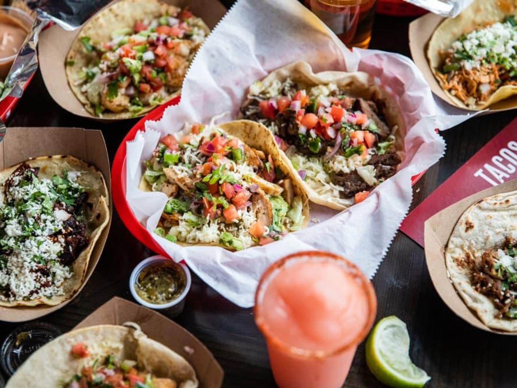 Tacos a Go Go food spread