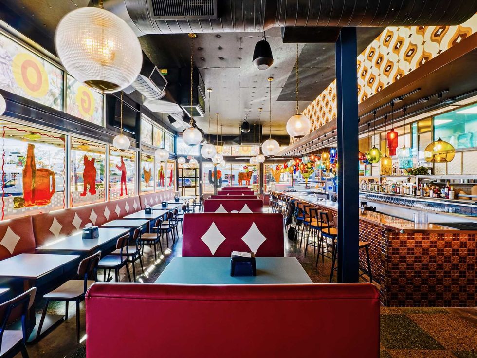 Tacos A Go Go Heights interior