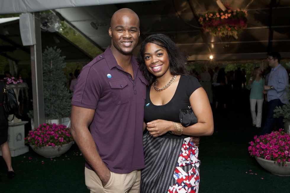 Taigi Dean and Chanel Lockhart at Bayou Bend's Bubbly on the Bend April 2014