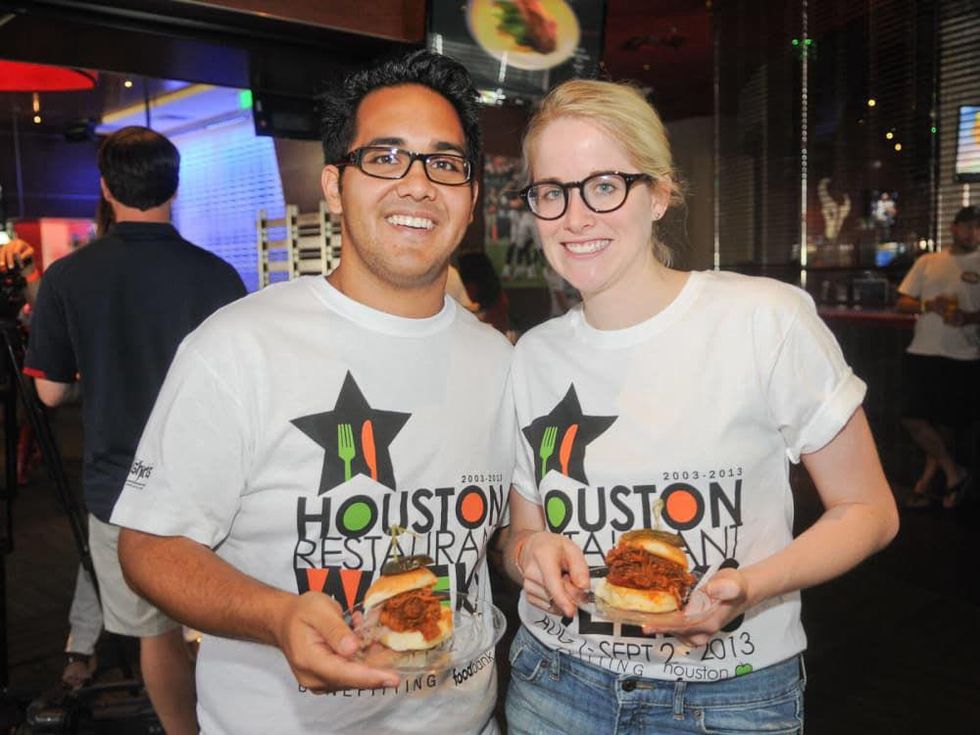 Tailgate Throwdown at Houston Texans Grille July 2013 Adam Supgul, Betty Mujica