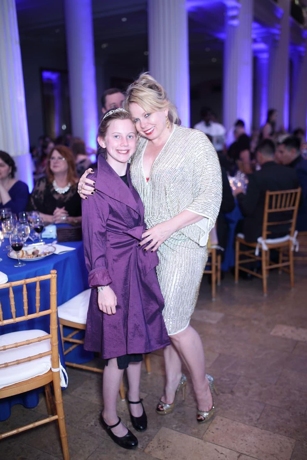 Tammy Dowe and daughter Lillian at Denali Gala
