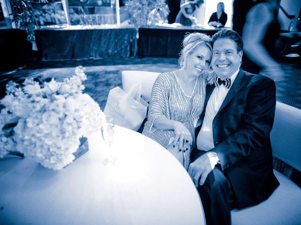 Tammy Dowe and John Evatz at Bering Omega's Sing for Hope after-party