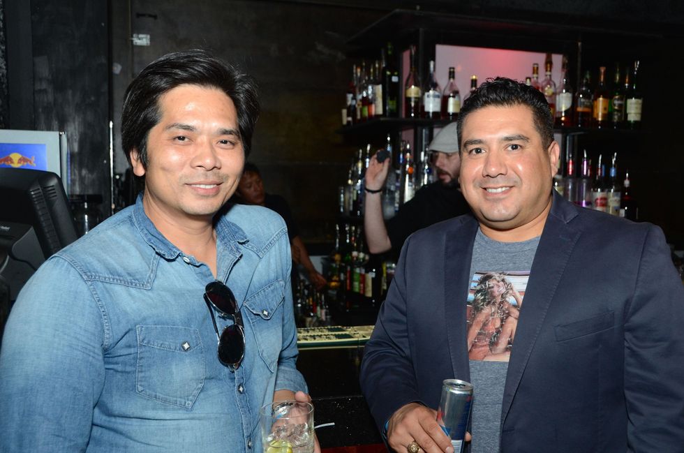 Tammy Nguyen, left, and Chris Cardenas at the Don Vaughn CD Launch Party August 2014
