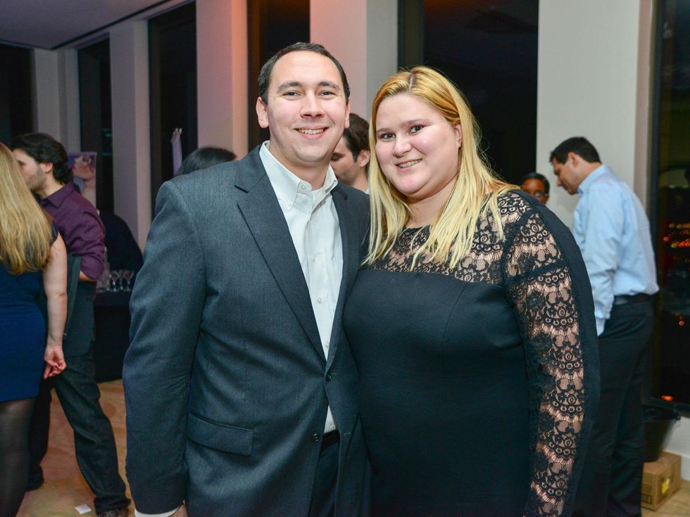 Tanner and Cristina Bailey at the Young Professionals Backstage party January 2014