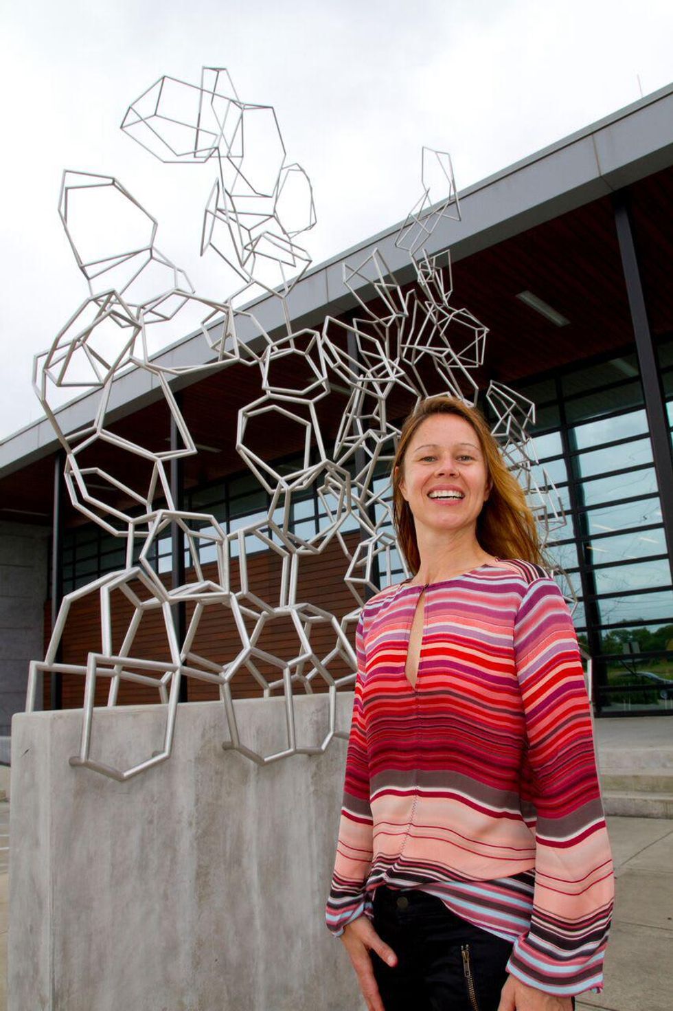 Tara Conley piece HAA at HPD station