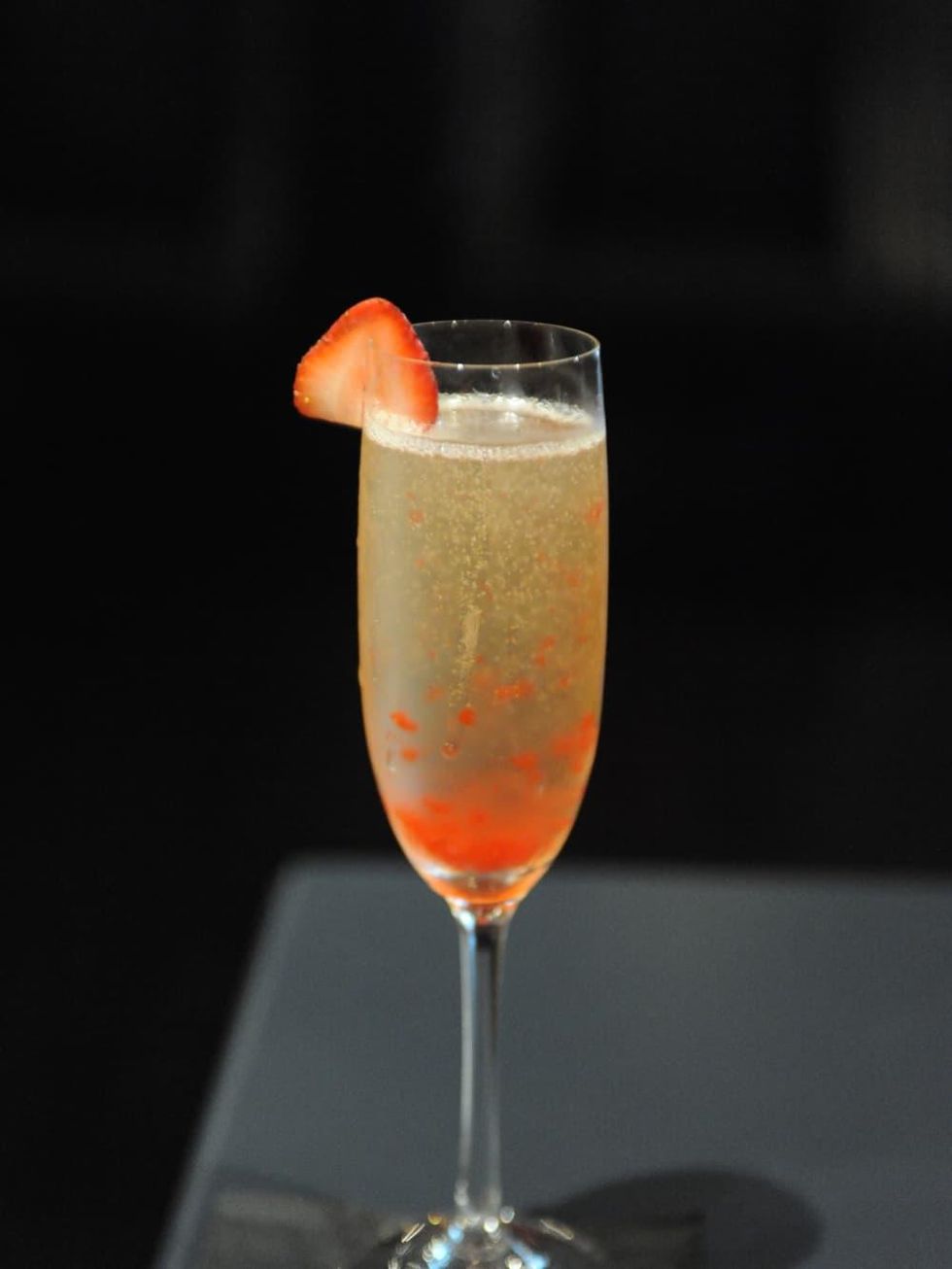 Tarakaan champagne cocktail