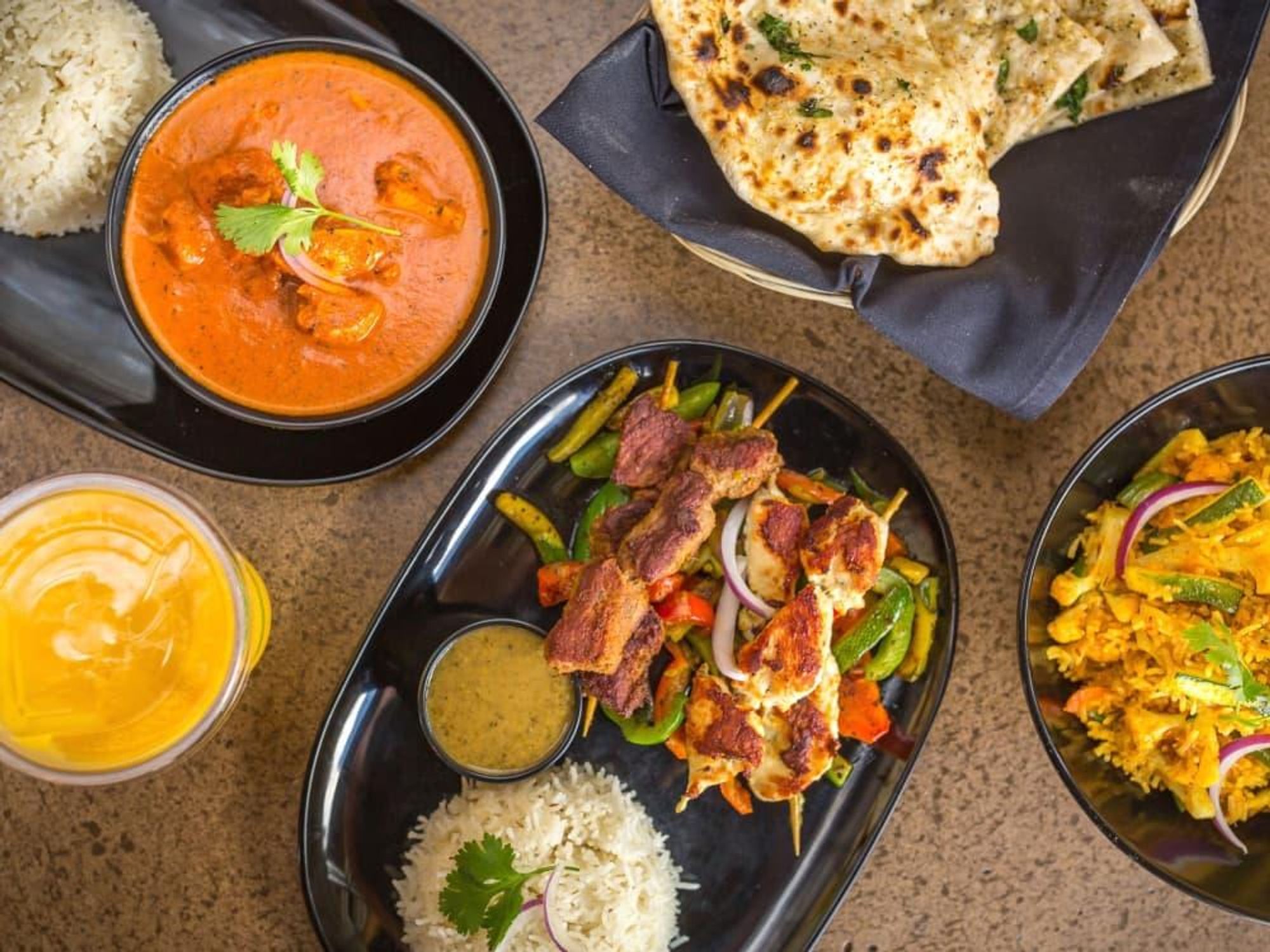 Tarka Indian Kitchen food spread