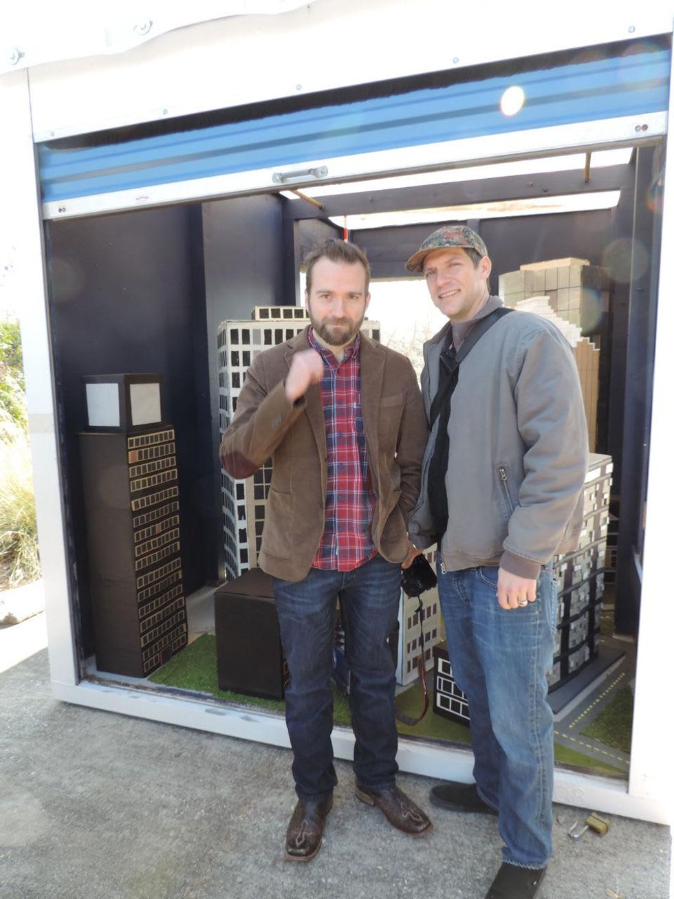 Tarra Gaines Houston Arts Alliance POD installations PODA 2.0 February 2015 Brandon Ray, left, and Rob Mozell