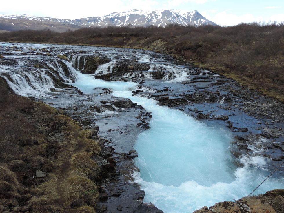 Tarra Gaines Iceland December 2014 Bruarfoss 1