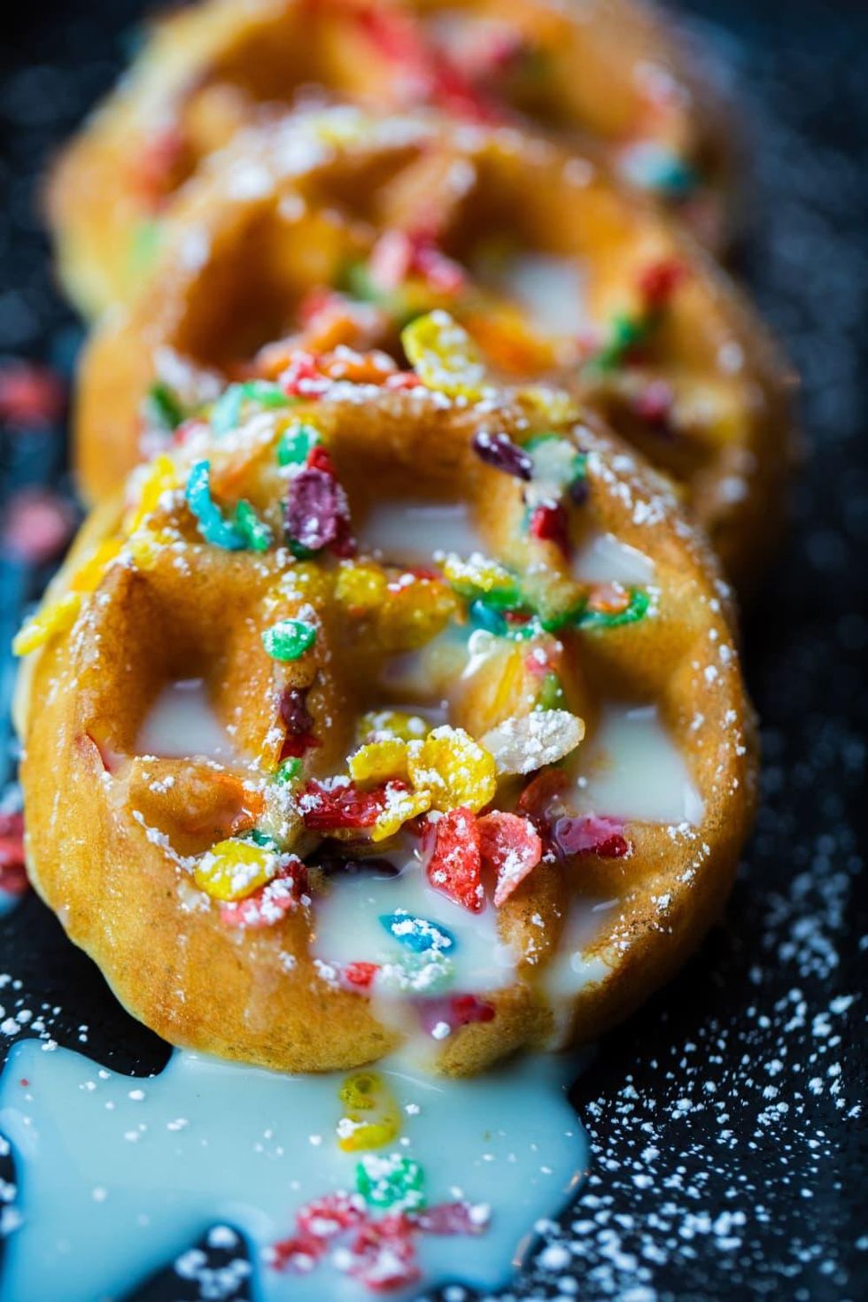 Taste Bar + Kitchen Fruity Pebbles waffle