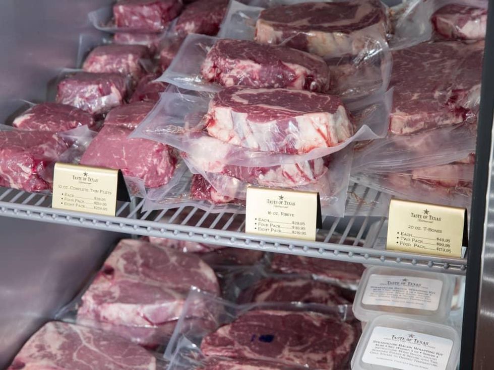 Taste of Texas gift store steaks
