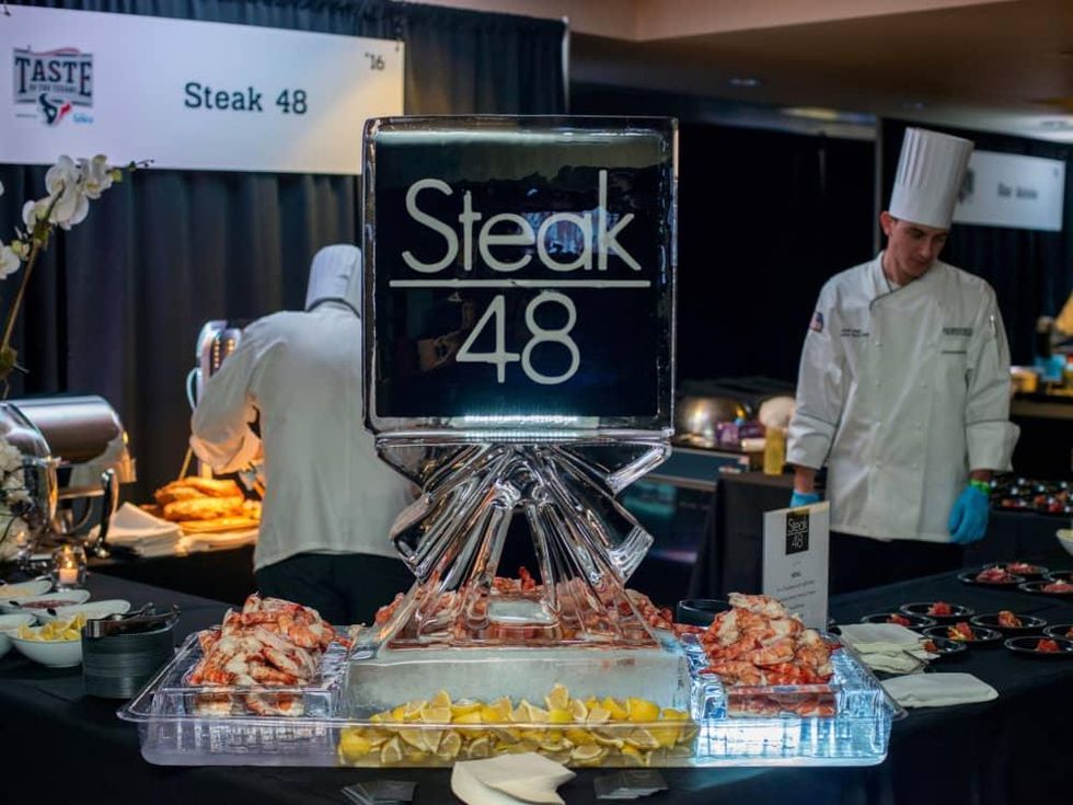 Steak 48 featured their giant U4 shrimp. CultureMap Houston