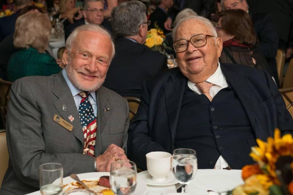 TEACH DINNER/Buzz Aldrin and Fayez Sarofim