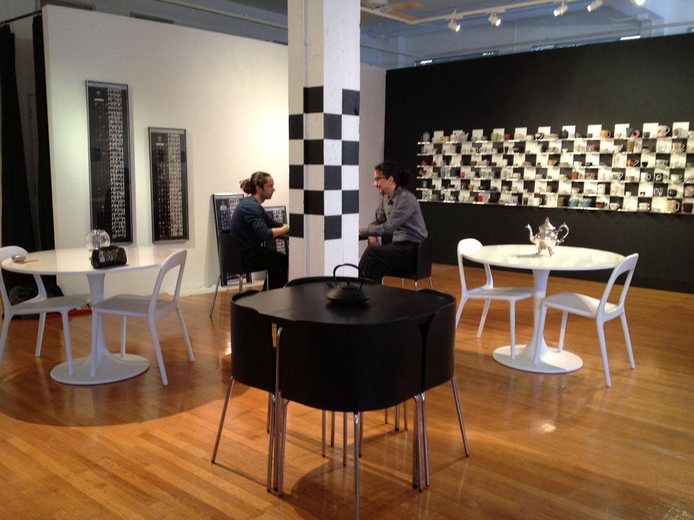 Teateria installation, December 2012, tea