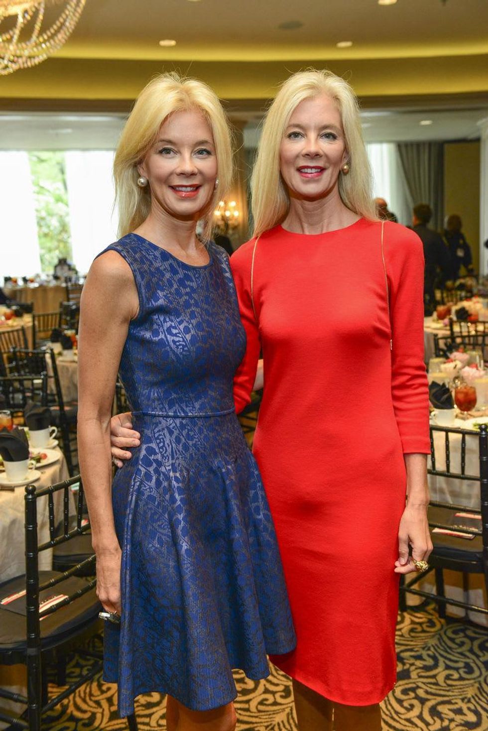 Tena Lundquist Faust, left, and Tama Lundquist at the Crime Stoppers luncheon May 2014
