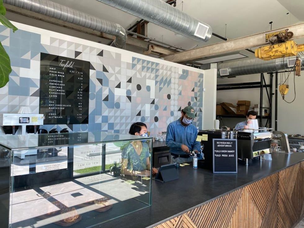 Tenfold Coffee counter