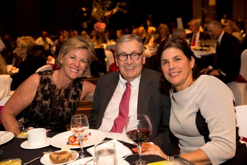 Tennis gala, Feb. 2016, Becky O'Connor, Ralph O'Connor, Gigi Fernandez