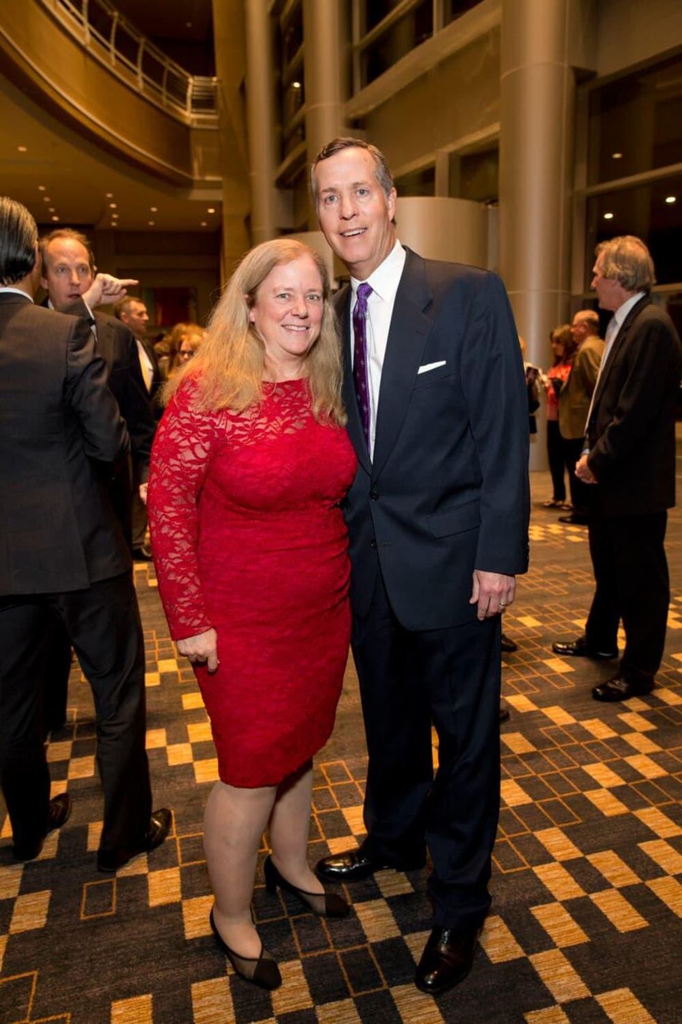 Tennis gala, Feb. 2016, Emily Schaefer, John Embree