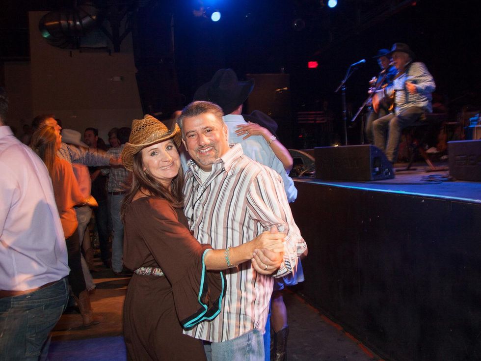 Teresa and Sal Ferruzzo at Two Steppin' with TIRR Concert with Jerry Jeff Walker and Clay Walker October 2014