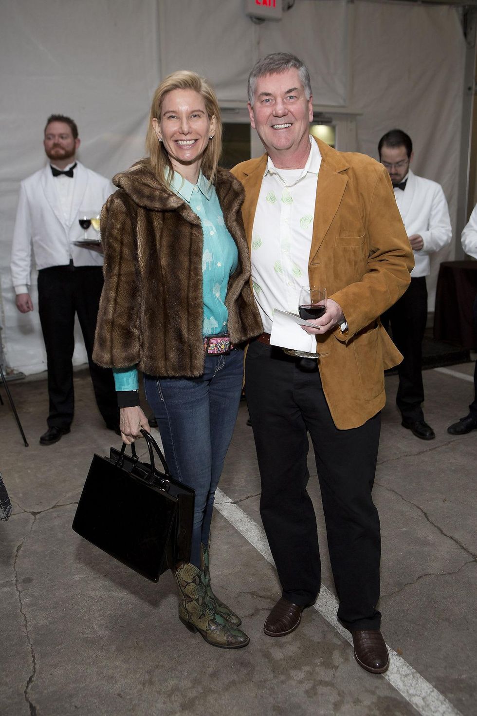 Terra and Bob Nicolay at the Memorial Park Conservancy benefit February 2015