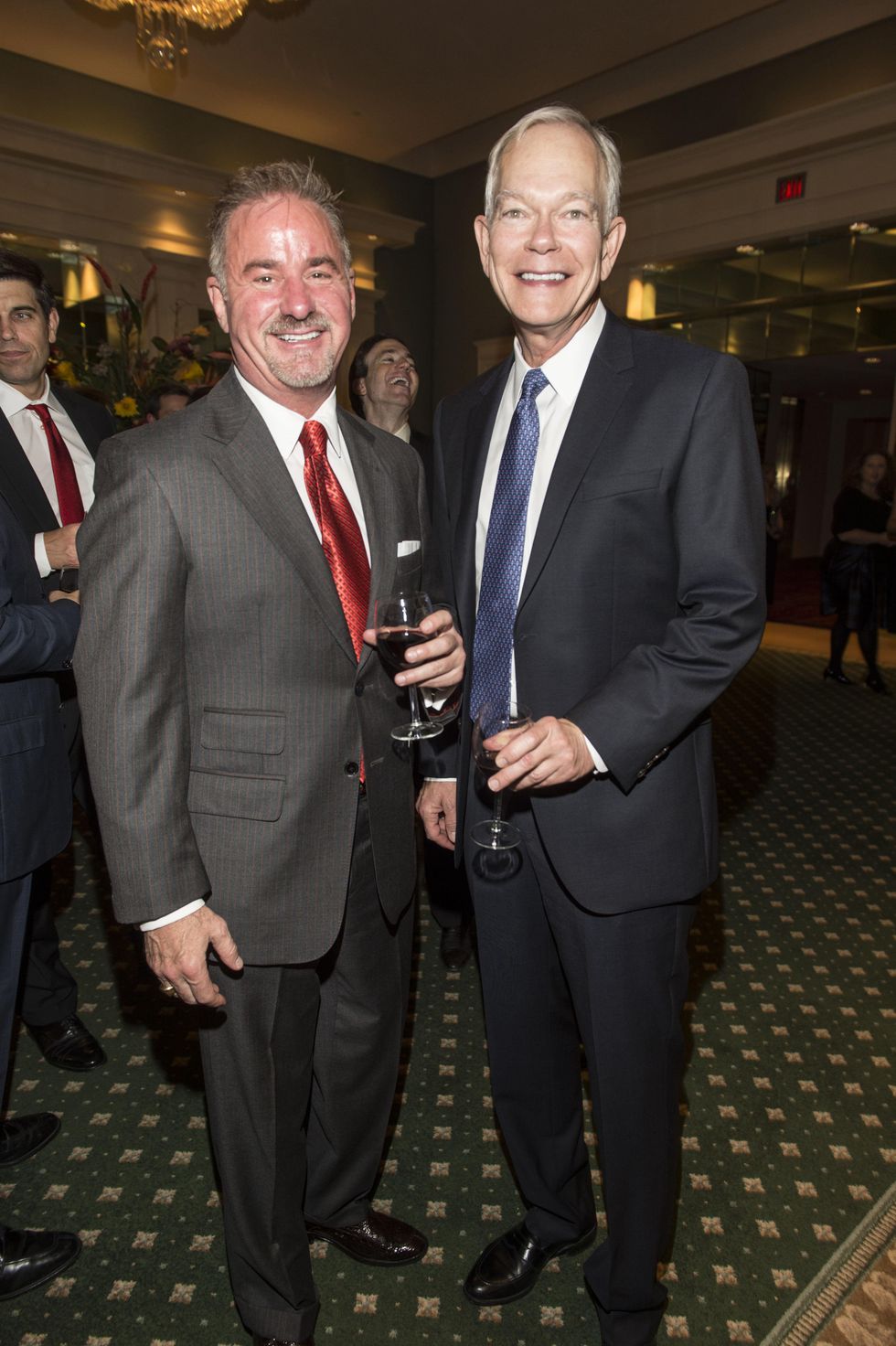 Terry Wayne Jones, left, and Jesse H. Jones II at the Houston Ballet Jubilee of Dance Onstage Dinner December 2014
