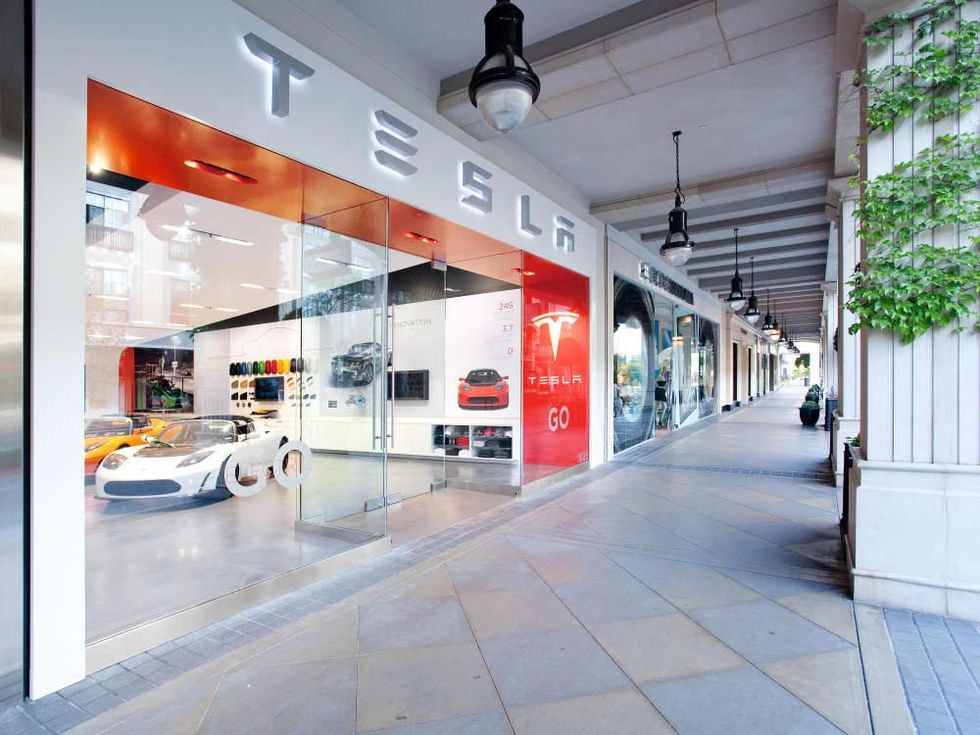 Tesla store at Santana Row San Jose California