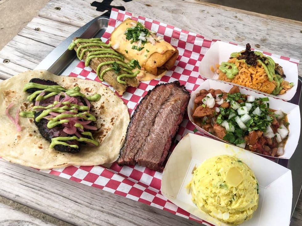 Tex-Mex barbecue spread