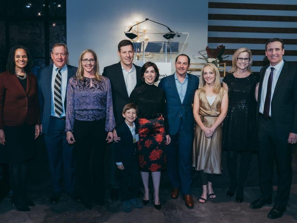 Texas Childrens Cooking up a Cure Carla Davis Jack and Amy Behan; David, Elliot and Rebecca Luks; Nick and Ellisa Gole; Holly and Jose Bayardo