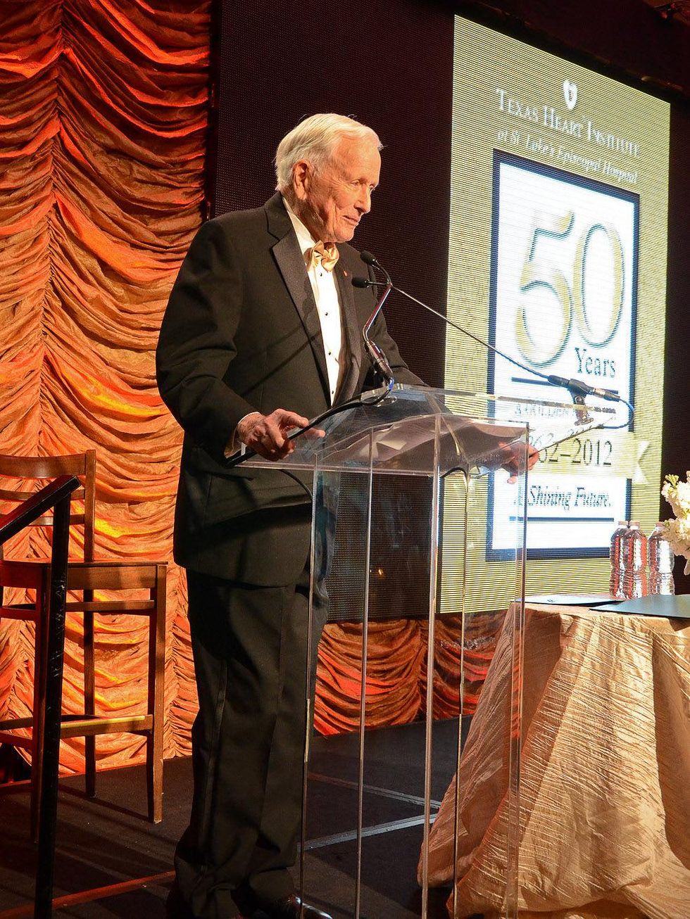 Texas Heart Institute, 50th anniversary gala, September 2012, Dr. Denton Cooley