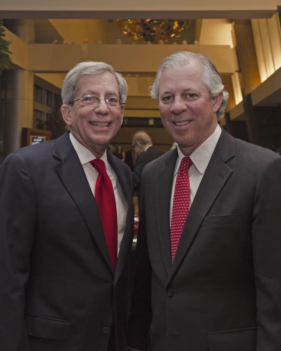 Texas Heart Institute dinner, Feb. 2016, Fred Zeidman, Dr. Robert Robbins