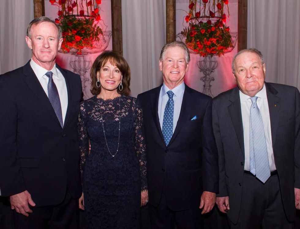 Texas Heart Institute dinner, Feb. 2016, William McReaven, Janiece Longoria, Steve Lasher, Dr. James Willerson