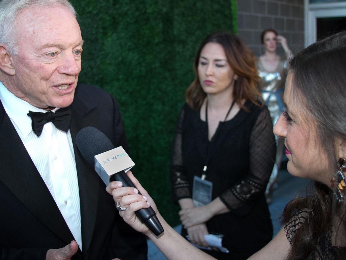 Dallas Cowboys owner Jerry Jones seen on red carpet at the Academy