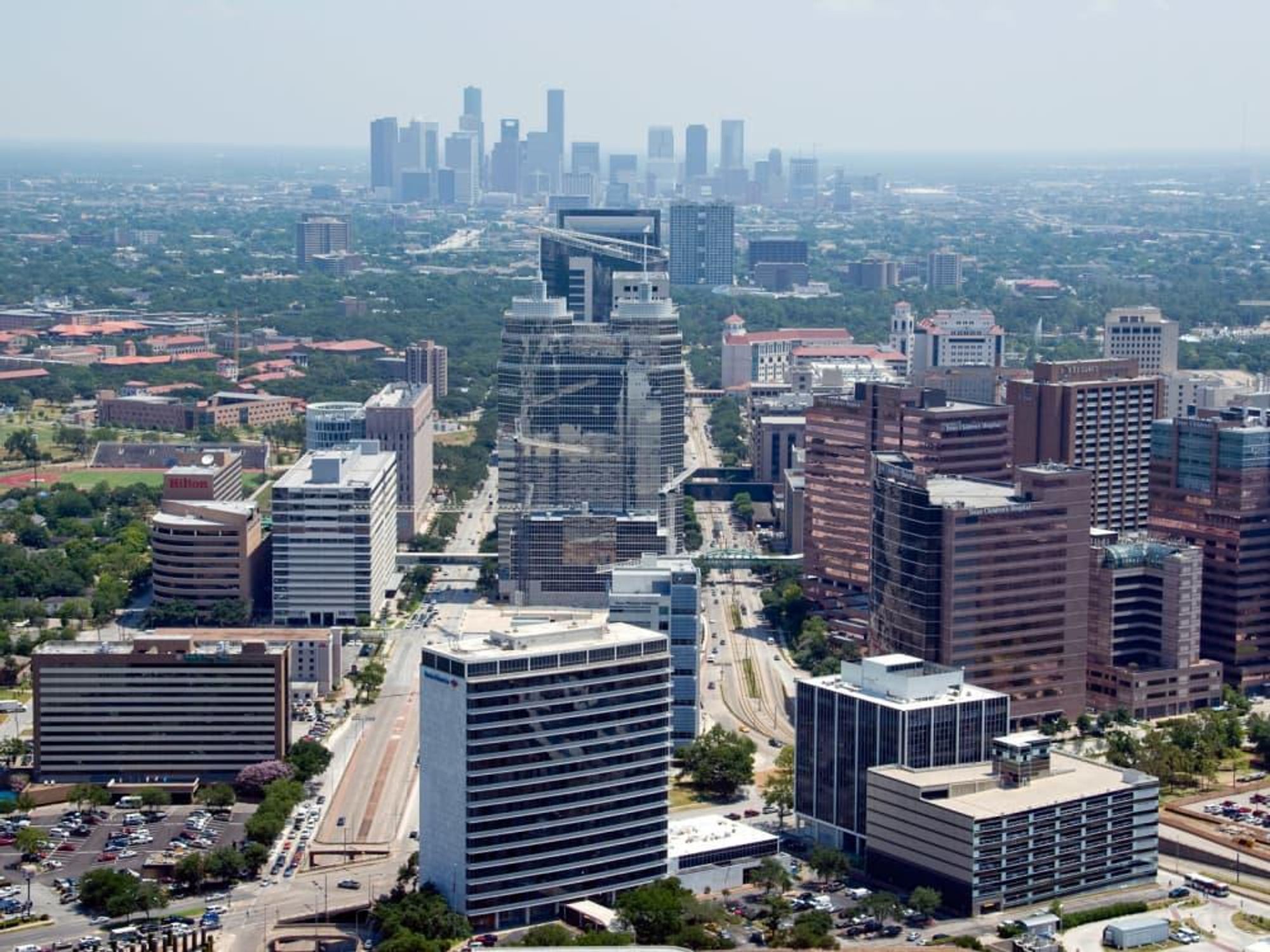 Texas Medical Center, downtown, Houston, skyline