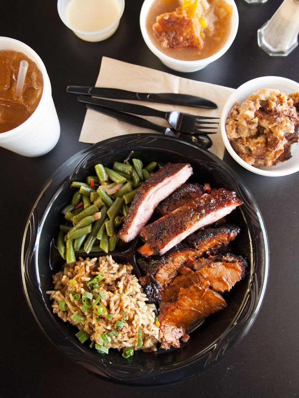 Texas Monthly 10 Houston Plates May 2013 Fatty Brisket at Gatlin\u2019s BBQ