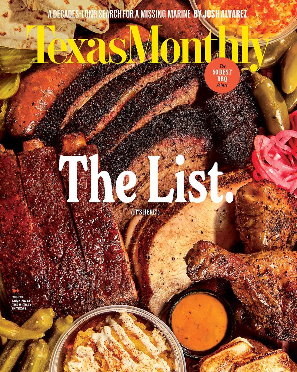 Texas Monthly Top 50 barbecue list 2025