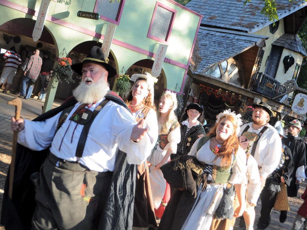 Texas Renaissance Festival, crowd, costumes, November 2012