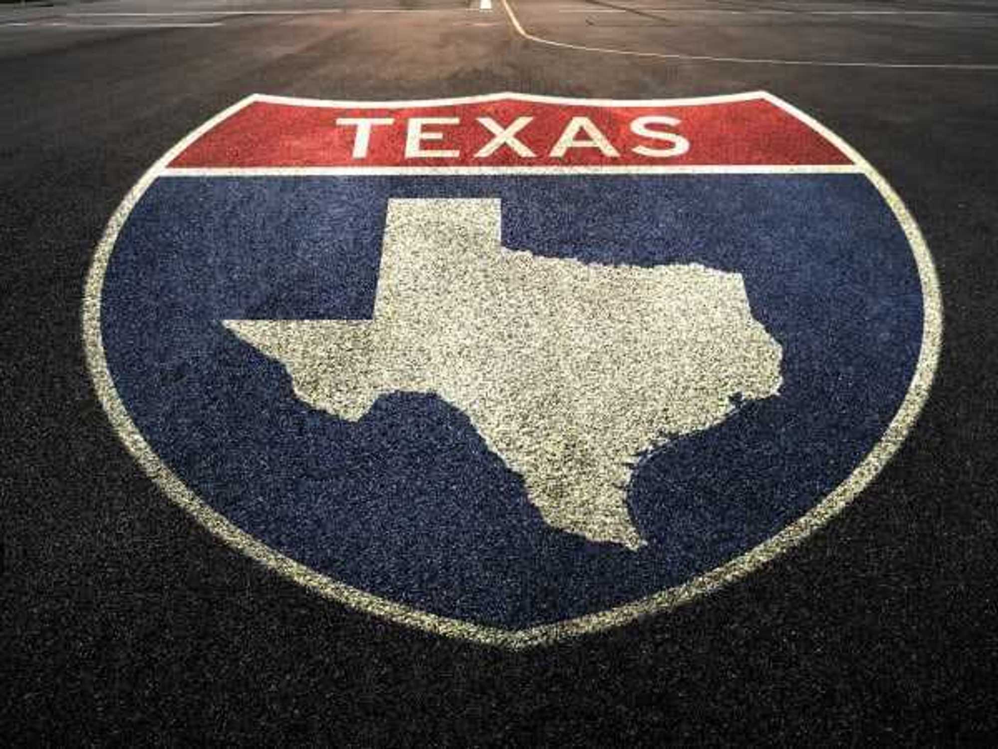Texas road sign painting