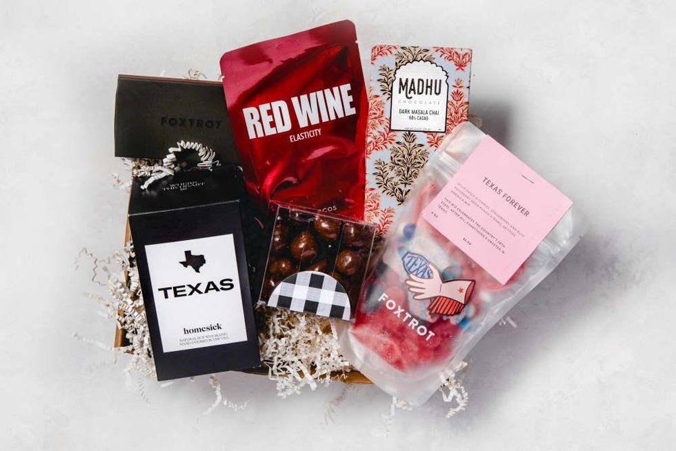Texas self care gift basket