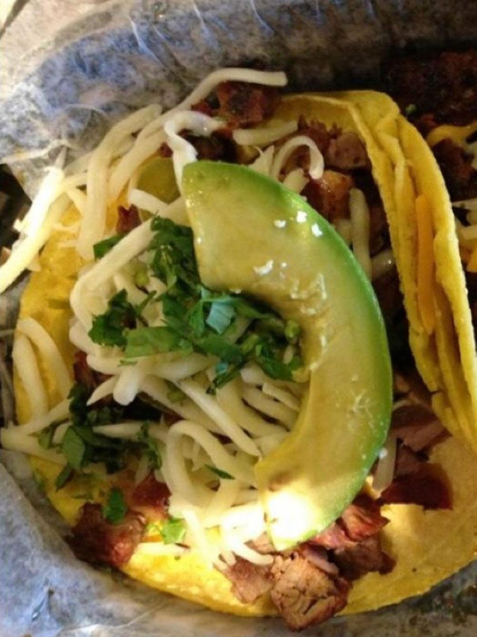 Texas Taco Co. Magnolia taco with avacado