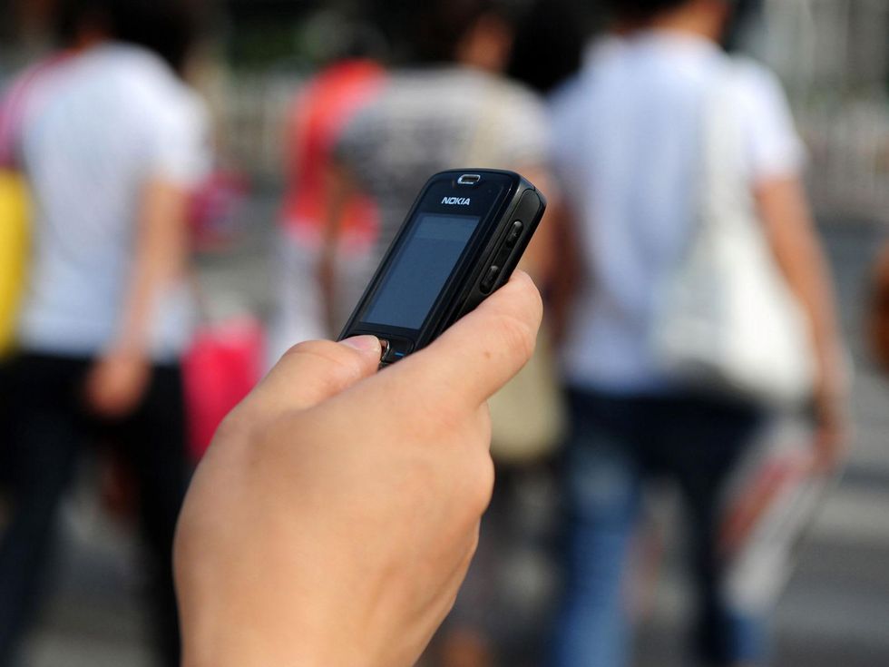 texting while walking