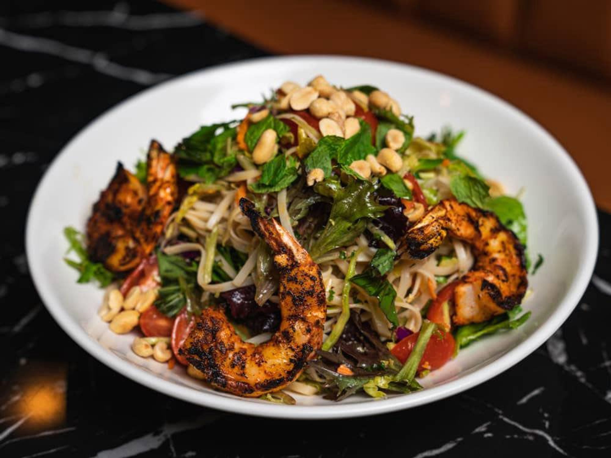 Thai noodle salad is a standout at The Warwick.