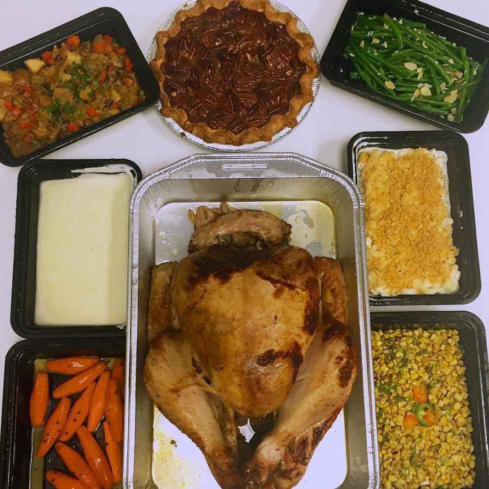 Thanksgiving feast Table