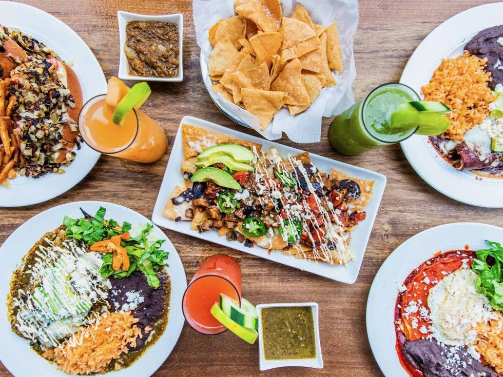 The 915 Tex Mex restaurant food spread