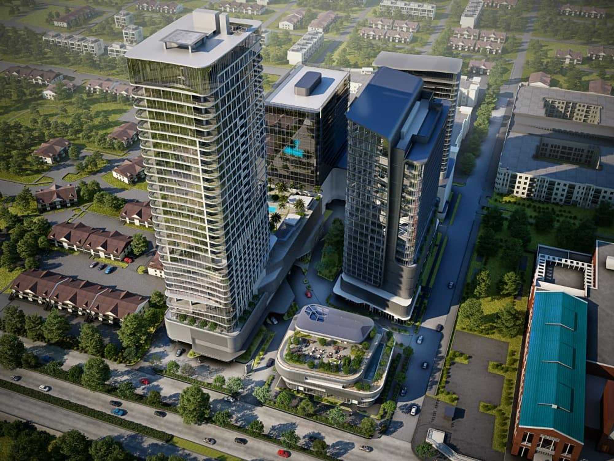 The Allen Buffalo Bayou high-rise