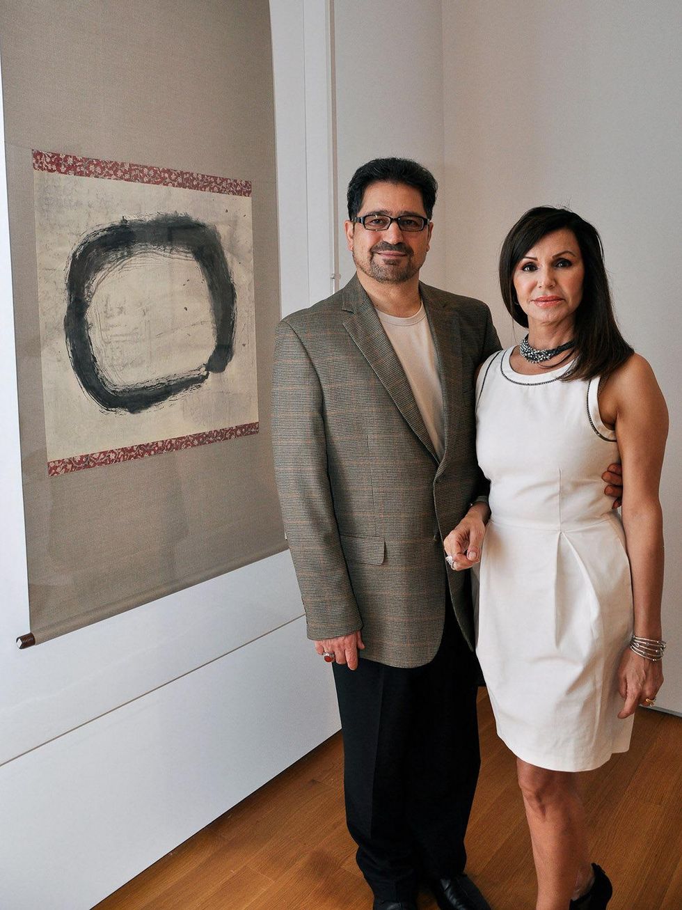 The Art of Tawara Yusaku exhibit opening June 2013 Daniel Aparviz and Suza Shagagi