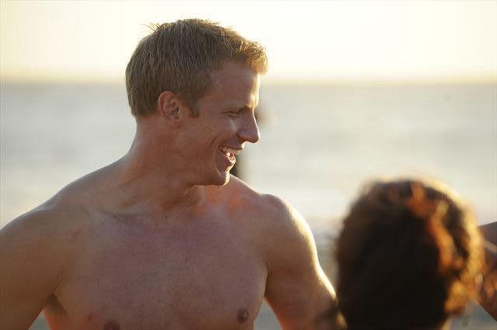 The Bachelor, Sean Lowe, shirtless